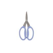 Ciseaux de précision micro-dentés - Grands anneaux souples - Bleu