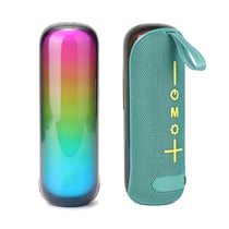 Enceinte Bluetooth Portable Mini Avec Lumières RGB Et Support TF U-Disk 90dB Bleu Clair YONIS
