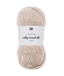 Fil à tricoter Creative Silky Touch Dk Vegan - 100gr - Rico Design 002 Beige