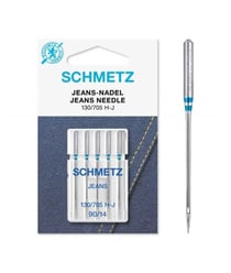 Aiguilles Universelle Jeans - Dimension 90/14 - 130/705H-J - 5 pces - SCHMETZ Bleu