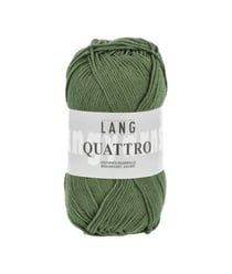 Fil à tricoter 100% coton QUATTRO - Lang Yarns 97 Vert