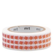 Masking tape - Nuée carrés rouges - 7 m x 15mm