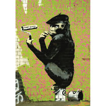 Puzzle 1000 pièces - Banksy Chimpanzé en Roller - Piatnik