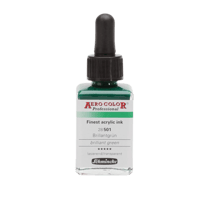Encre acrylique - Extra-fine - Vert brillant - 28 501 - Aéro Color Pro - Schmincke