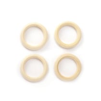 4 ANNEAUX EN BOIS Ø 55 mm