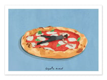 Affiche 30 x 40 cm - Pizza Girl - Giselle Dekel