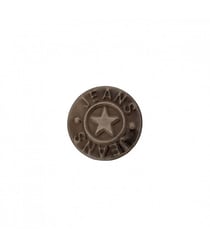 Bouton jeans métal pied étoile 18mm - Prym Acier Noir