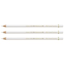 Crayon de couleur Faber-Castell Polychromos - Mine grasse 3,8 mm - Blanc - Lot de 3