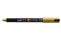Lot de 12 marqueurs peinture pointe extra-fine 0,7 mm - POSCA - Or - PC1MR