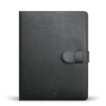 L'organiseur A5 - En simili-cuir végane et recyclé - 24 × 19 × 3,5 cm - Noir - Made in France