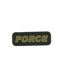 Lot de 3 écussons thermocollants force vert 6,5cm x 2,3cm