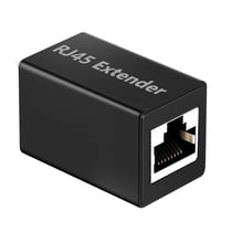 Adaptateur Rallonge Ethernet Coupleur RJ45 Design compact Noir