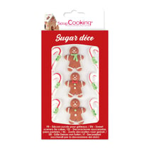 9 décorations en sucre - Bonhomme pain d'épices