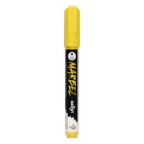 Marqueur - Peinture acrylique - Jaune soleil - Permanent - Pointe biseautée 6mm - Marbel - Darwi