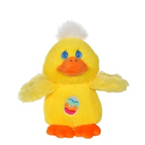 Peluche - Les Amis de Pâques Sonores - Canard Jaune - 13 cm
