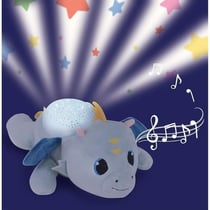 Peluche veilleuse et musicale - JEMINI - LEON LE DRAGON - Bleu - Mixte - 39 cm