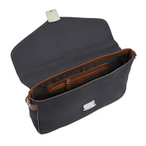 SACOCHE FERMOIR METAL - CUIR S1829 - 30x27x05 cm