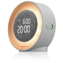 Radio-réveil KIENZLE - 15363 - Rond - Lumière d'éveil - Veilleuse - Blanc