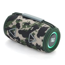 Enceinte Bluetooth Portable 3D Stéréo Subwoofer Sans Fil Avec Lumière Ambiance LED Vert YONIS
