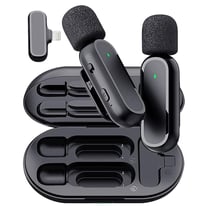 Microphone Sans Fil Avec Réduction De Bruit Et Boîte De Charge Pour Vidéo