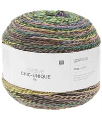 Pelote de laine à tricoter Creative Chic Unique DK - 200GR - Rico Design 014 Multicolore Fresh