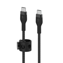 Belkin Câble USB C Power Delivery 60W Certifié USB-IF Silicone Tressé 1m Noir