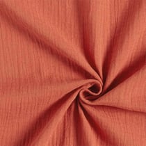 Coupon de tissu en double gaze de coton sur-mesure - Laize : 130 cm