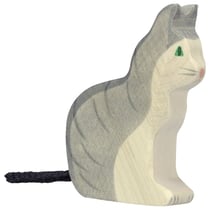 Holtztiger - Figurine Holtztiger Chat assis