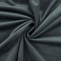 Tissu Velours ras d'habillement uni Gris anthracite
