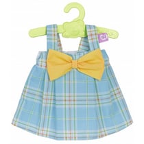 Robe bleue a carreaux - habit poupee et poupon de 42 cm - vetement nenuco 7012824f