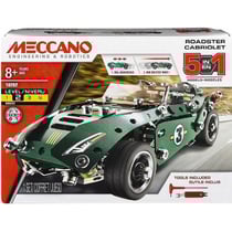 Cabriolet retro friction 5 modeles - meccano - 24204 - jeu de construction metal
