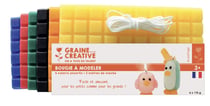 Bougie à modeler 6 plaques Couleurs primaires 1 050 g