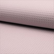 Tissu Nid d'abeille Vieux rose pâle