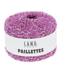 Fil complément PAILLETTES - Lang Yarns 0085 Rose