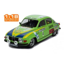 Miniature montée - IXO - Saab 1976 Eklund 1/18 - Édition 96 V4 - 1er Rallye Suède - Vert