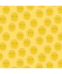 Tissu coton Dashwood Summer Fun soleil de 110 cm de largeur fun jaune vendu par 50 cm