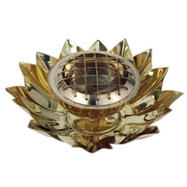 Porte encens à charbon Lotus en laiton