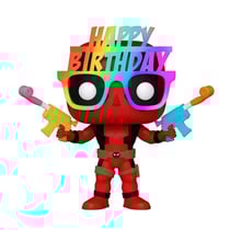 Marvel - Figurine POP! 30th Birthday Glasses Deadpool 9 cm
