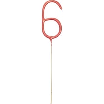 Cierge Magique Rose Gold 17 cm - Chiffre 6