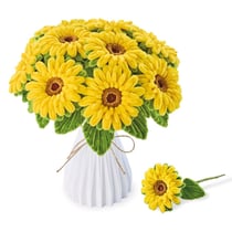 Maquette Green Slide - Bouquet de Fleurs - DIY - Tournesols - Vase Plastique - GreenSlide