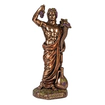 Statue Dionysos dieu grec du vin aspect bronze 15,5 cm