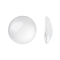 10 CABOCHONS Loupe en Verre Rond 6 mm - Transparent - Demi rond Demi dome - Creation Diy