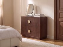 Commode MDF Marron foncé NUMURKAH - Beliani