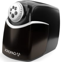 Taille-crayon Electrique Professionnel- 6 trous - Reservoir- Pour crayons 8 à 11 mm- Démarrage et Arrêt automatiques- ACROPAQ