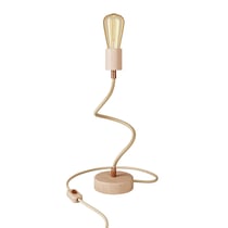 Lampe de table flex en bois - Creative Cables