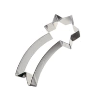 Nonnette étoile filante - inox - 140 x 60 x 30 mm