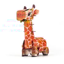 MierEdu PUZZLE 3D CONSTRUCTION&SON: ANIMAUX SAUVAGES / GIRAFE 9,79x5,36x11,67cm, avec son, fonctionne sur une piles
bouton CR2032 (incl.), en boîte 10,8x3,5x19,4cm, 6+