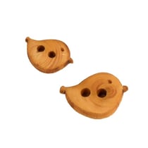 Bouton bois enfants oiseau