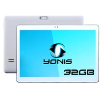 Tablette Android 7 Dual Sim 4G Ecran Ips 10 Pouces Quad Core Bluetooth GPS Blanc + SD 8Go YONIS