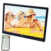 Cadre Photo Numérique 15 Pouces LED Avec Télécommande Et Support USB SD OTG Noir YONIS